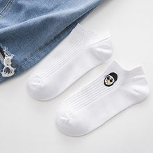 Load image into Gallery viewer, Funny Cartoon White Short Socks