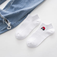 Load image into Gallery viewer, Funny Cartoon White Short Socks