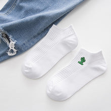 Load image into Gallery viewer, Funny Cartoon White Short Socks