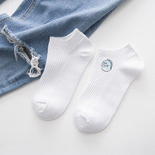 Load image into Gallery viewer, Funny Cartoon White Short Socks