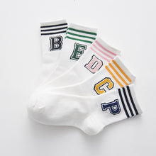 Load image into Gallery viewer, White College Socks