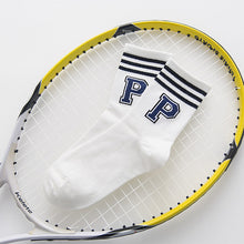 Load image into Gallery viewer, White College Socks