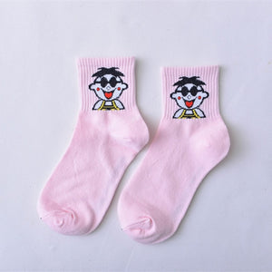 Cartoon Character Cotton Socks