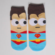 Load image into Gallery viewer, Superheros Boat Socks For Men
