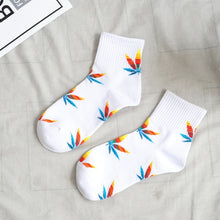 Load image into Gallery viewer, Skateboard Hip Hop Maple Leaf Socks