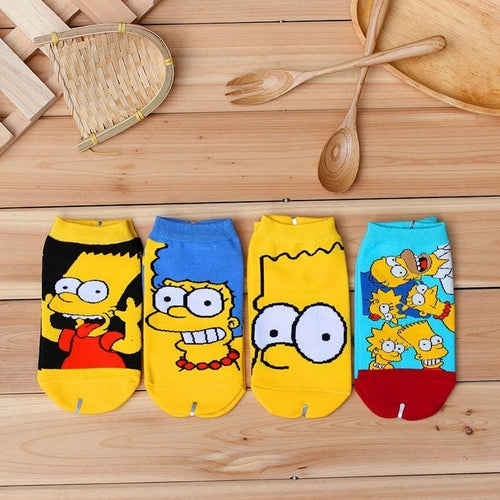 Simpsons Family - Cartoon Funny Cotton Socks