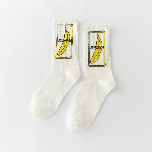 Unisex Funny cartoon banana socks
