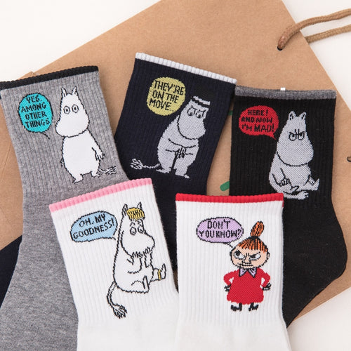 Cartoon Sweet Cotton Women Socks Animals Character