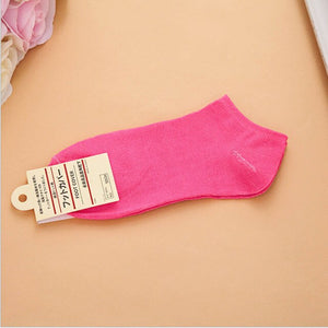 Summer Sugar color Cotton Women Socks